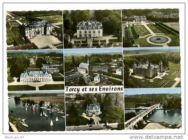 {33267} 77 Seine Et Marne Torcy Et Ses Environs , Multivues - Torcy