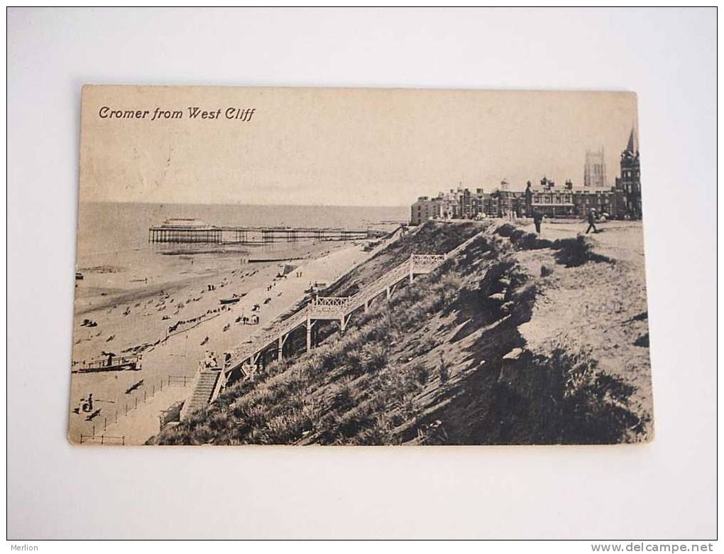 Cromer From West Cliff - Norfolk   PU Cca 1910  F  D30854 - Andere & Zonder Classificatie