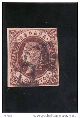 Espagne 1862 - Yv.no.54  Oblitere(d) - Gebraucht