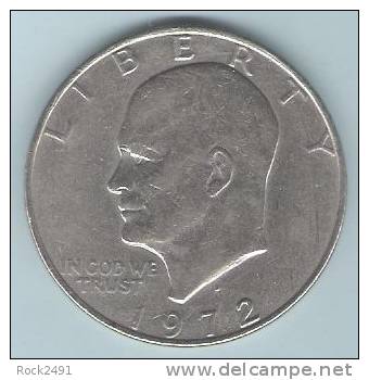 USA  1972 D Eisenhower Dollar - 1971-1978: Eisenhower