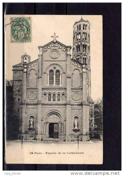 30 UZES Cathédrale, Facade, Tour Fénestrelle, Ed ?, 1907 - Uzès