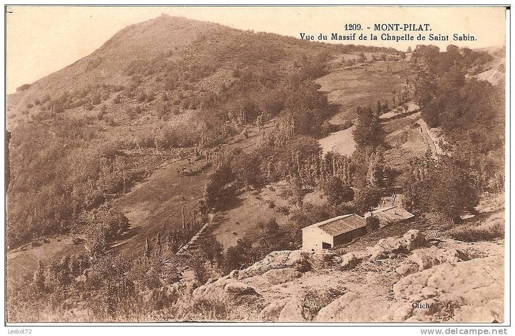 Cpa Mont-Pilat (Loire), Vue Du Massif De La Chapelle De Saint Sabin - Mont Pilat