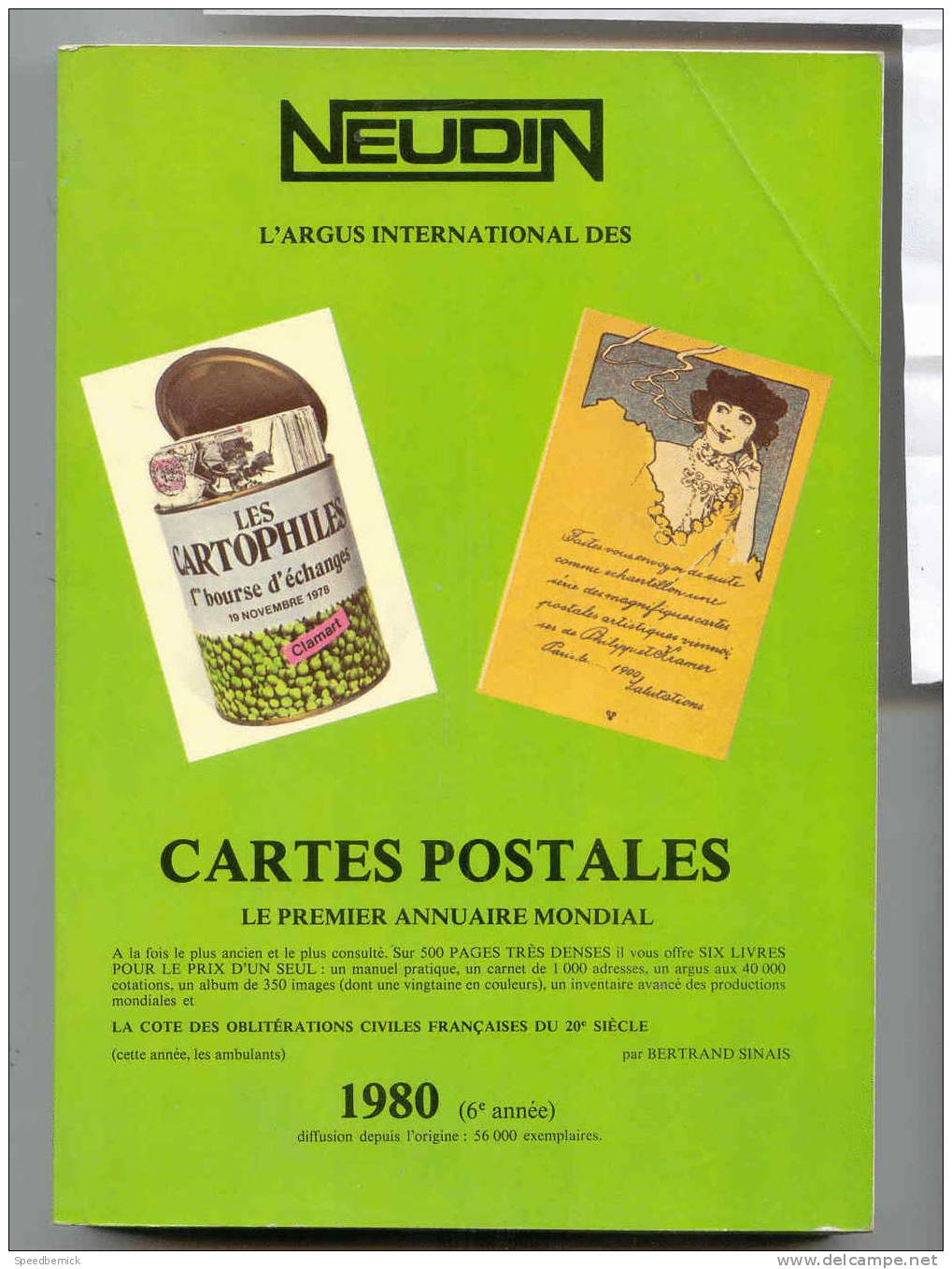 NEUDIN 1980 Argus CARTES POSTALES - Libri & Cataloghi