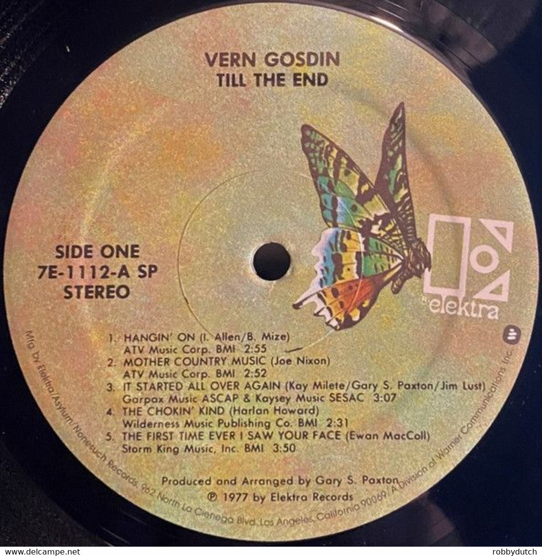 * LP * VERN GOSDIN - TILL THE END (1977 Special U.S.A.-import Ex-!!!) - Country & Folk