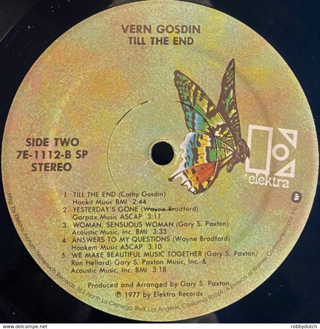 * LP * VERN GOSDIN - TILL THE END (1977 Special U.S.A.-import Ex-!!!) - Country & Folk