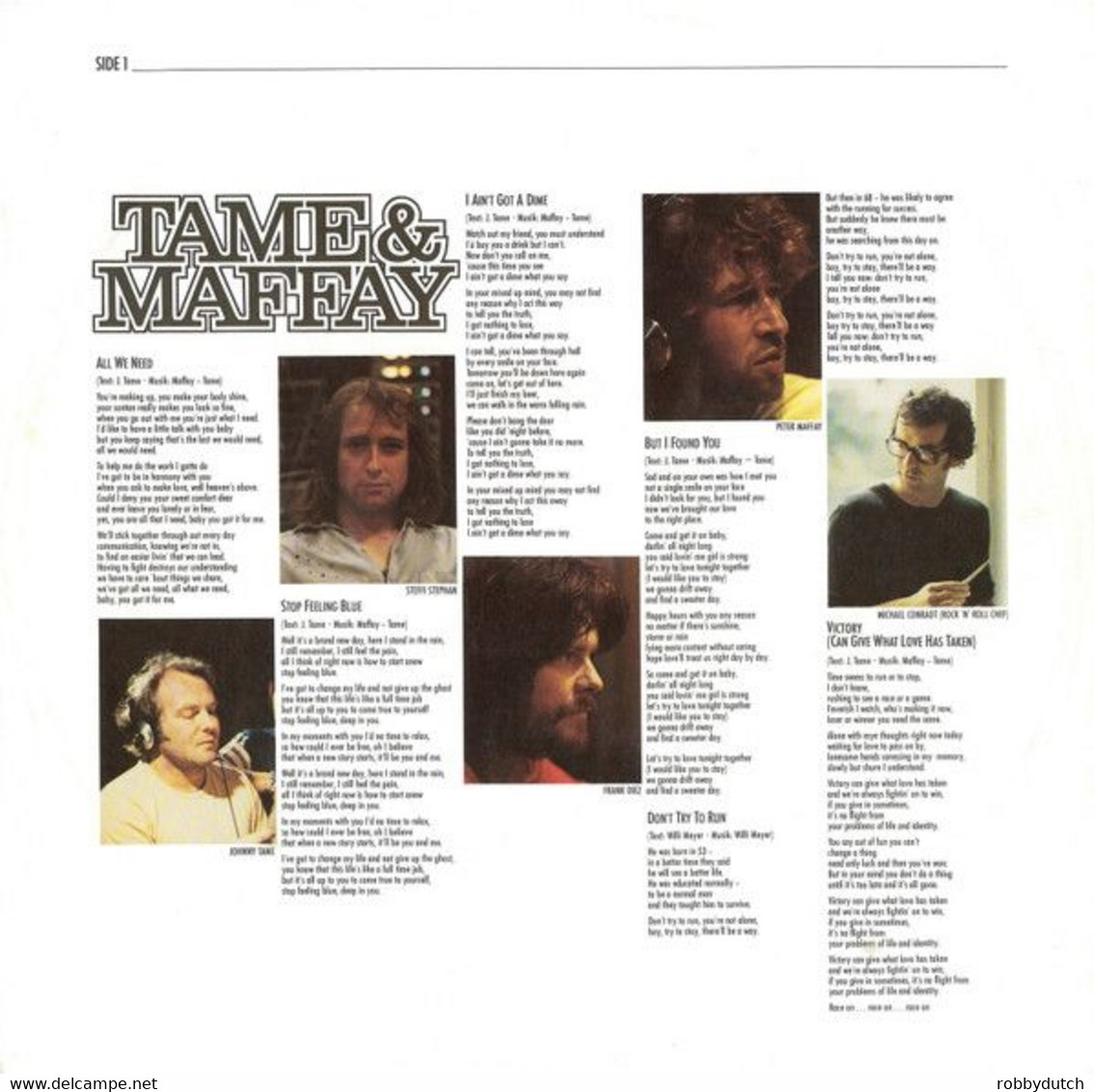 * LP * JOHNNY TAME & PETER MAFFAY - TAME & MAFFAY 2 (Germany 1979 Ex-!!!) - Country & Folk