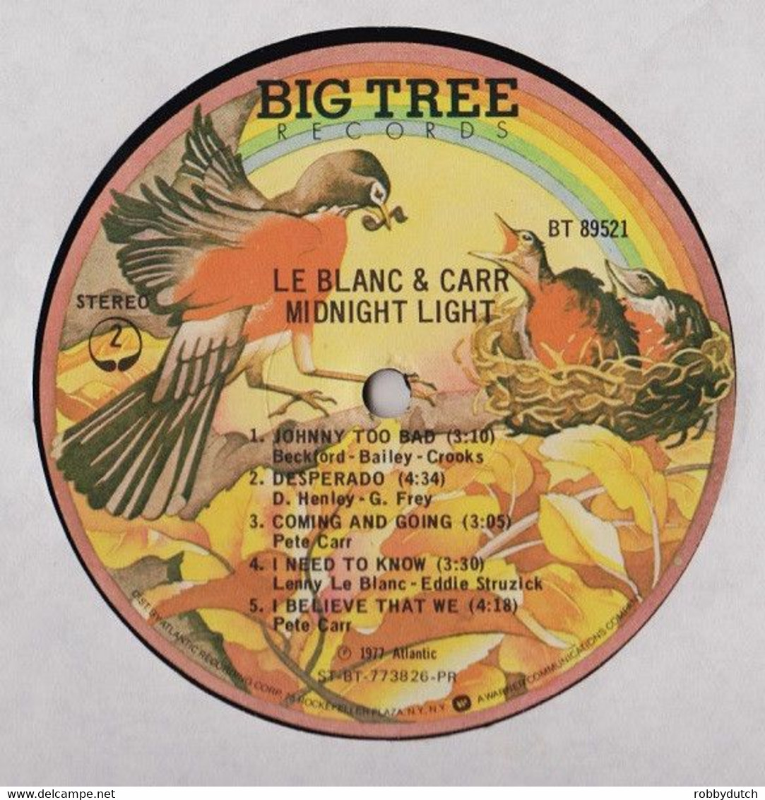 * LP * LE BLANC & CARR - MIDNIGHT LIGHT (USA 1977 Ex!!!) - Country Y Folk