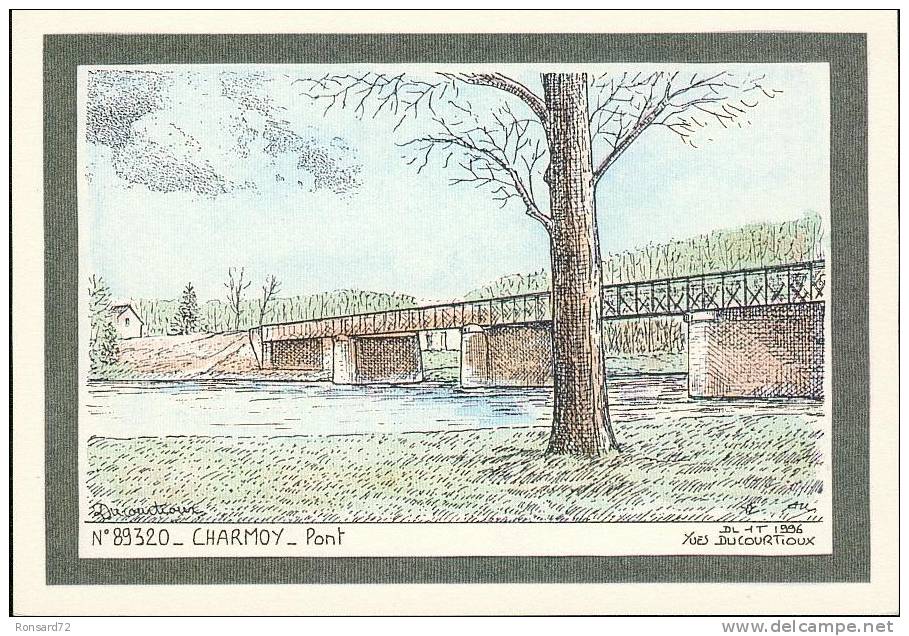 89 CHARMOY - Pont   - Illustration Yves Ducourtioux - Charmoy