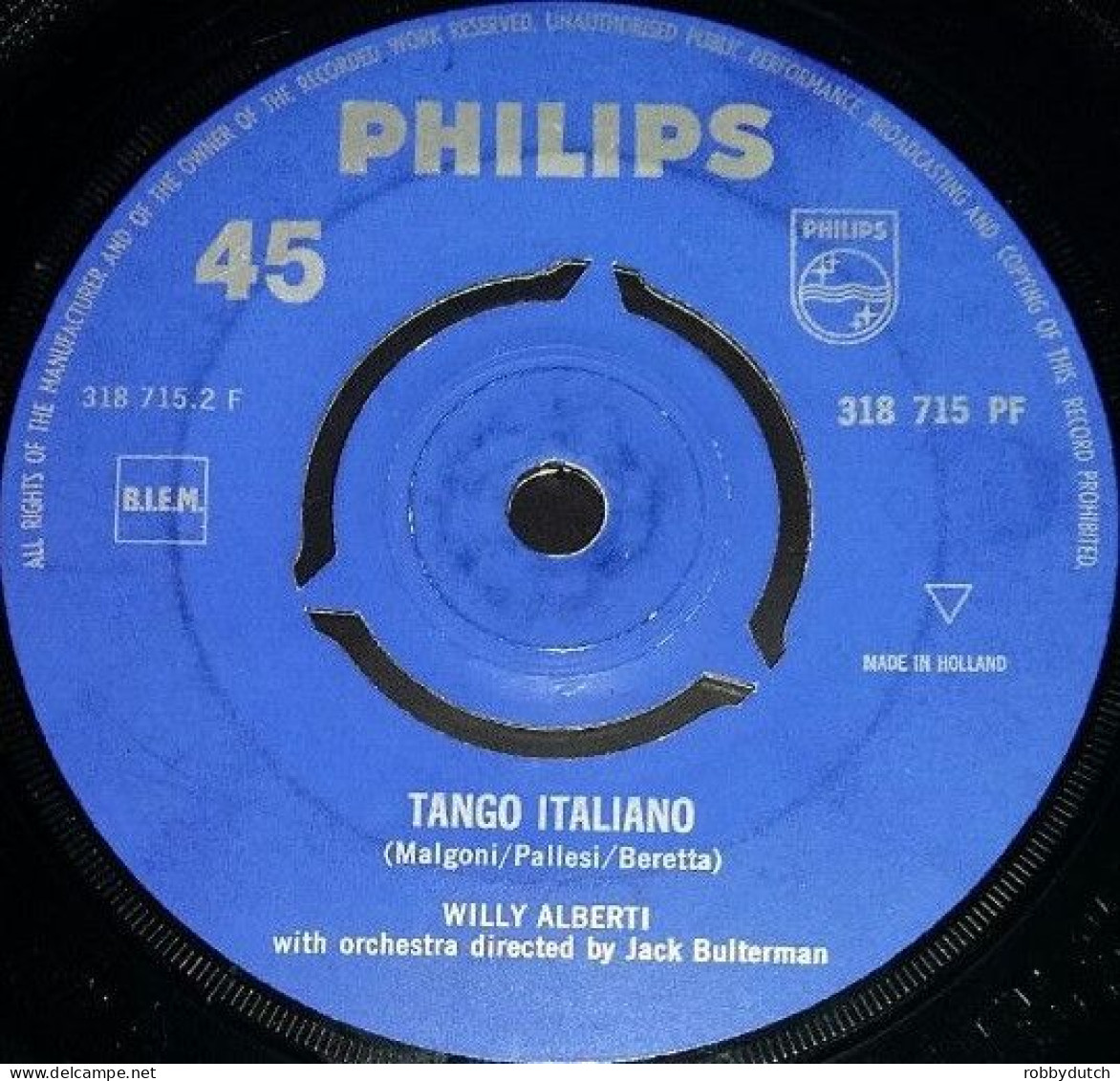 * 7" * WILLY ALBERTI - GONDOLI, GONDOLA / TANGO ITALIANO - Altri - Musica Italiana