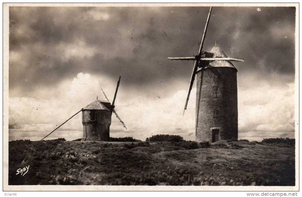 Environs De La Roche Bernard - Moulins De Marzan - Moulin à Vent  EDIT  Artaud  Année 1950  X - La Roche-Bernard