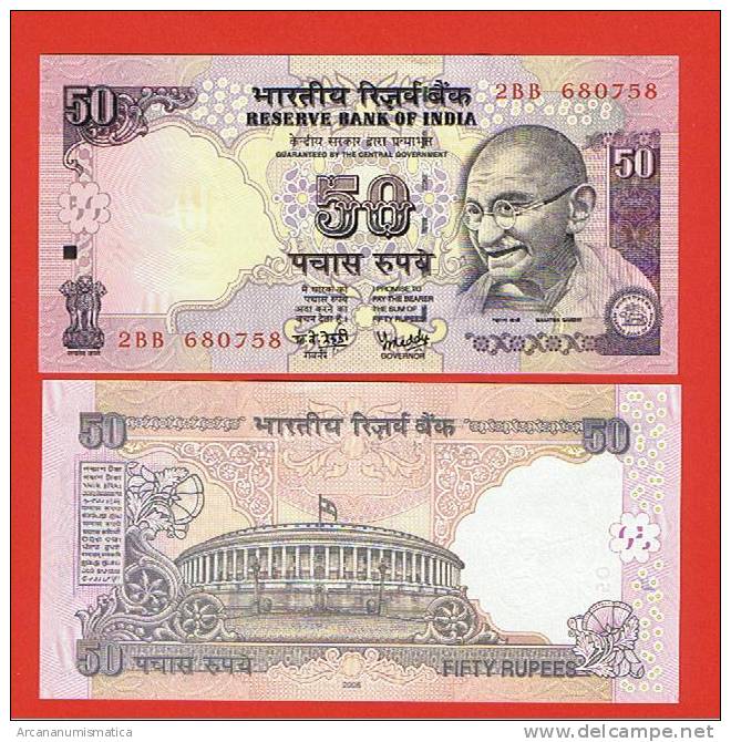 INDIA  50  RUPIAS  2.006  KM#¿90?  PLANCHA/UNC/SC   DL-6359 - India