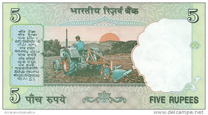 INDIA  5  RUPIAS  2.001-   KM#¿88A?  PLANCHA/UNC/SC   DL-6323 - India