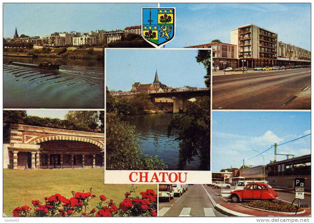 78 - CHATOU - Bord De Seine, Avenue Foch, Le Nymphée De Soufflot, La Place De La Gare - Très Bon état - Chatou