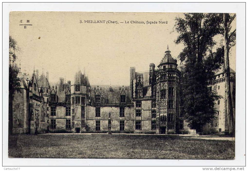 P2 - MEILLANT - Le Château - Façade Nord - Meillant