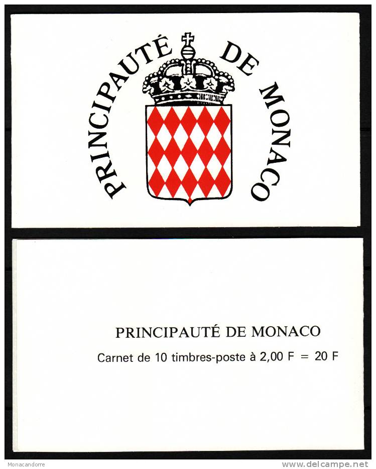 MONACO 1989  CARNET N°2   NEUF**1 PLI   (PRIX SOUS VALEUR FACIALE) - Libretti