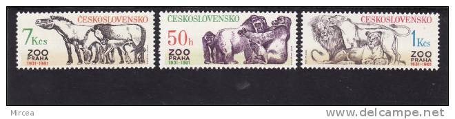 Tchecoslovaquie 1981 -  Yv.no.2458/60 Neufs** - Unused Stamps