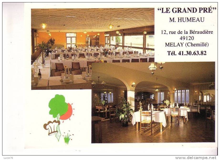 MELAY  Chemillé   -  Restaurant  -  LE GRAND PRE  - 2 Vues - Chemille