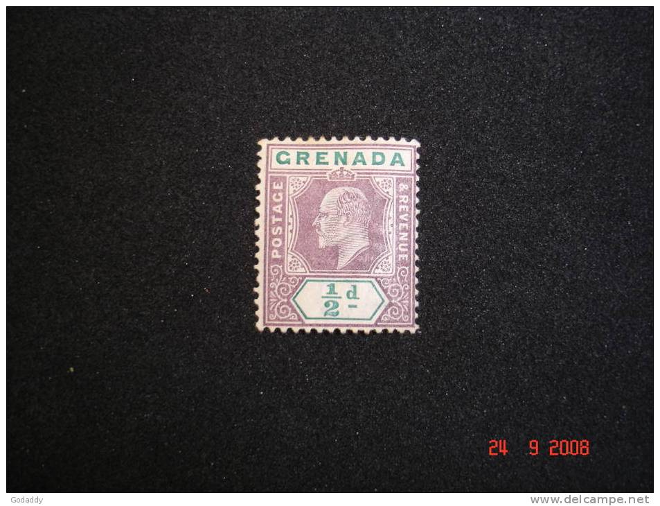 Grenada 1902 King Edward VII   1/2d    SG57   MH - Grenada (...-1974)