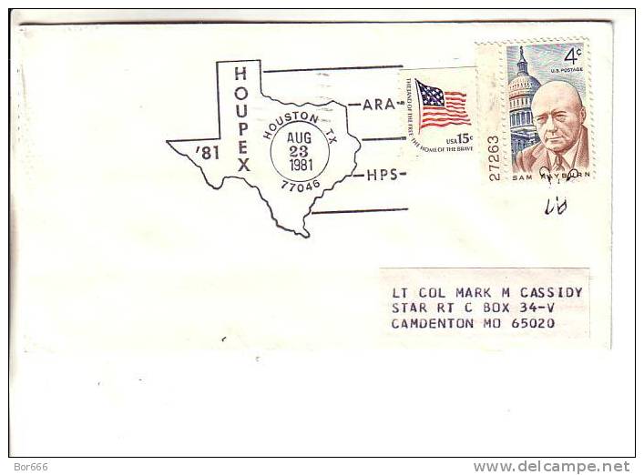 USA Special Cancel Cover  - HOUPEX 1981 - Houston - Omslagen Van Evenementen