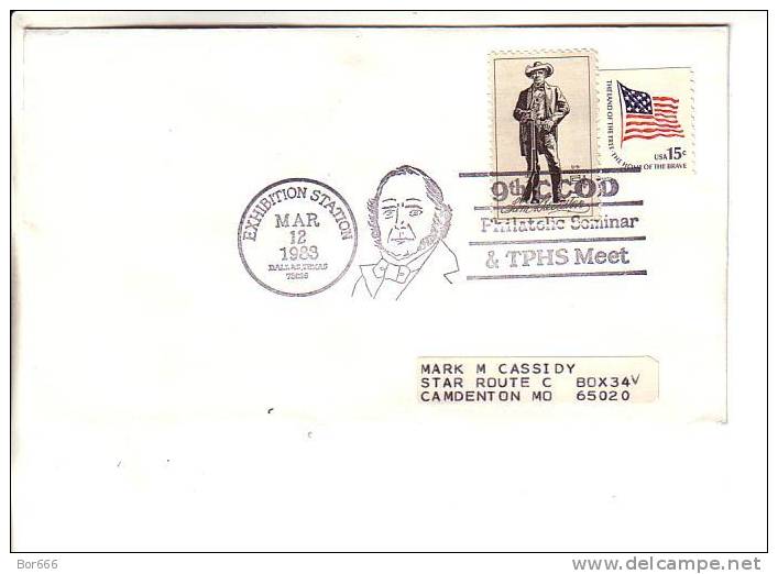 USA Special Cancel Cover - 9th CCOD Philatelic Seminar 1983 - Dallas - Omslagen Van Evenementen