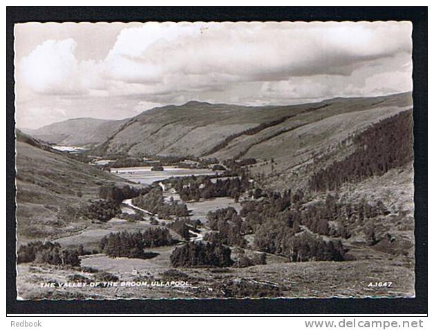 Real Photo Postcard The Valley Of The Broom Ullapool Ross & Cromarty Scotland - Ref 189 - Ross & Cromarty