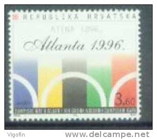 HR 1996-387 OLYMPIC GAMES - ATLANTA, CROATIA-HRVATSKA, 1v, MNH - Sommer 1996: Atlanta