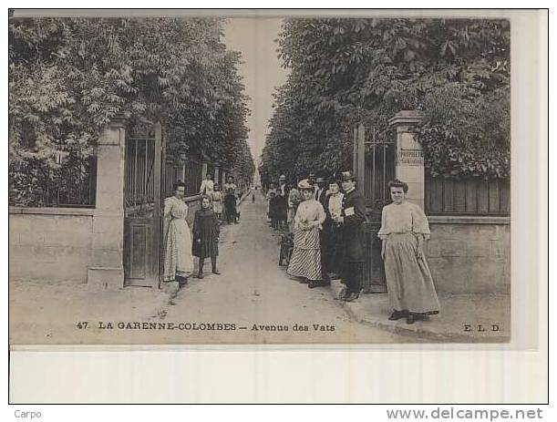 LA GARENNE-COLOMBES. - Avenue Des Vats. - La Garenne Colombes