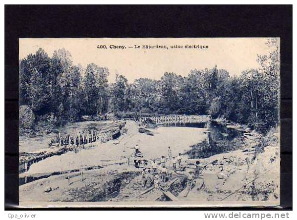 89 CHENY Batardeau, Usine Electrique, Chantier, Animée, Ed Hamelin 400, 190? - Cheny