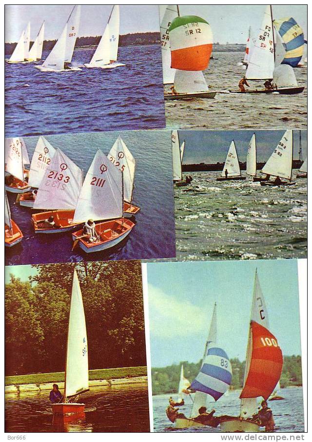 GOOD USSR / ESTONIA POSTCARD Set Of 16 - Yachting 1980 - Vela