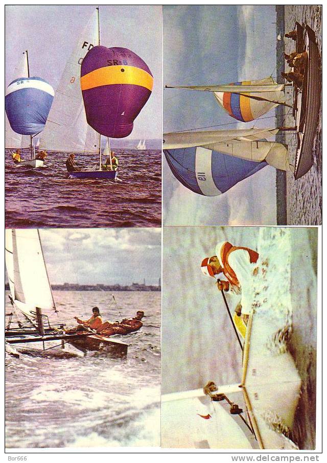 GOOD USSR / ESTONIA POSTCARD Set Of 16 - Yachting 1980 - Vela