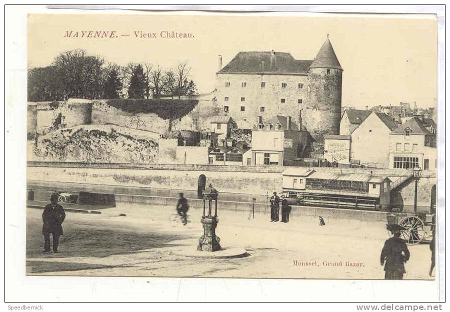 11978 Mayenne Vieux Chateau . Monsset Grand Bazar ; Bateau Lavoir - Mayenne