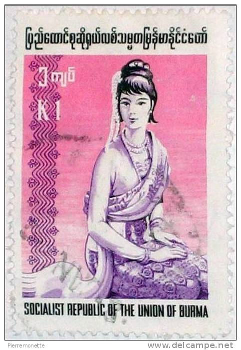 Birmanie (Myanmar) 1974, 250, Costume, O - Birmania (...-1947)