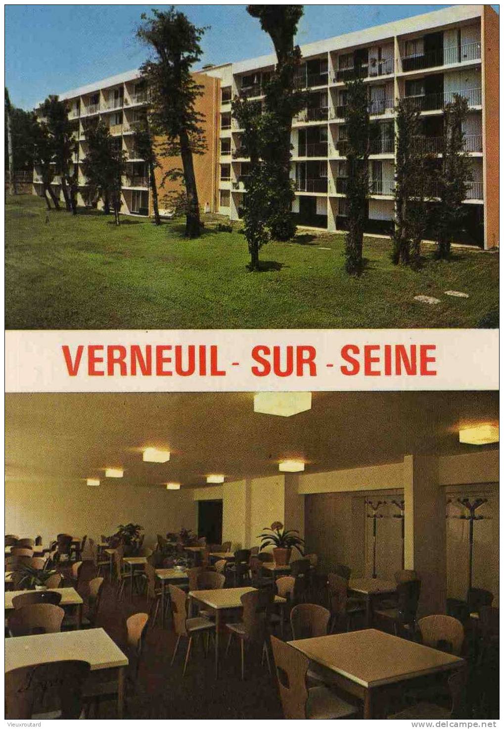 CPSM. VERNEUIL SUR SEINE. "RESIDENCE DES PERSONNES AGEES DELAPIERRE". - Verneuil Sur Seine