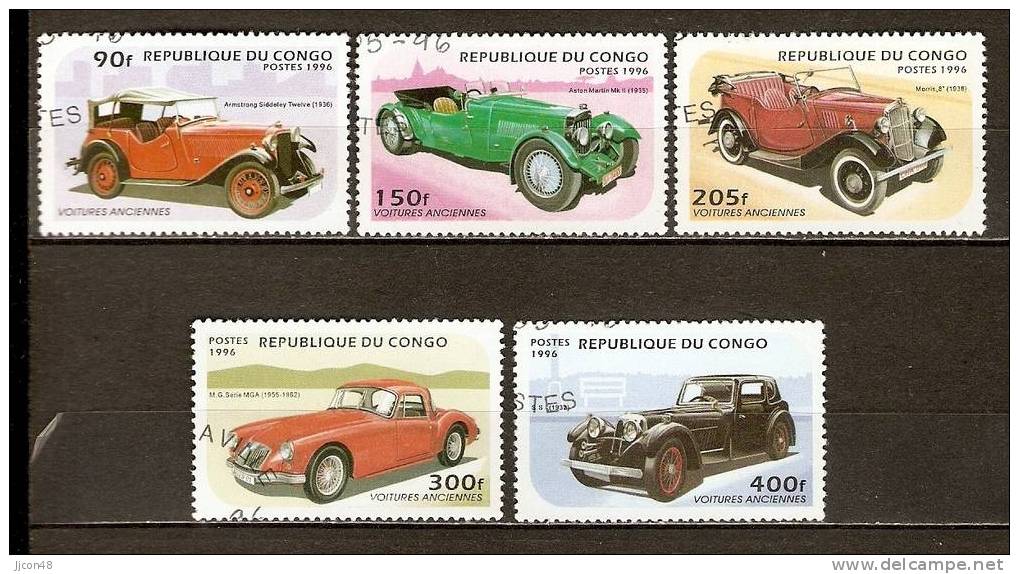 Congo 1996 "Sport Cars"  (o) - Gebraucht