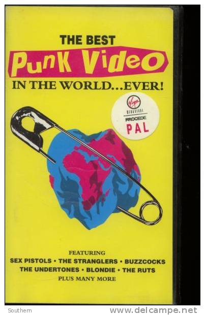 K7 Vidéo VHS Pal  The Best Punk Vidéo In The World.....ever Sex Pistols Blondie Dr Feelgood - Classic