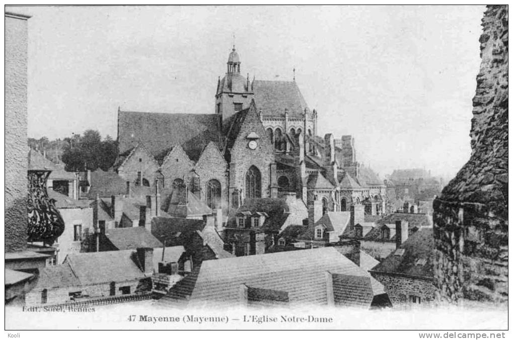 53Z84-MAY-2- MAYENNE - Eglise Notre-Dame - Sorel Rennes N° 47 - Mayenne