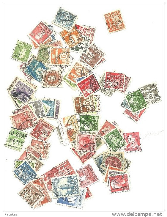 Danemark Lot De 90 Timbres Oblitérés Différents - Collections