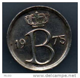 Belgique 25cts 1975 Légende Flamande Sup - 25 Centimes