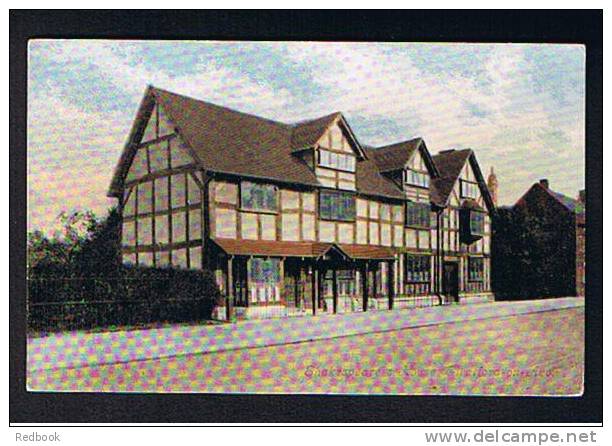 Early Postcard Shakespeare's House Stratford-on-Avon Warwickshire - Ref 217 - Stratford Upon Avon