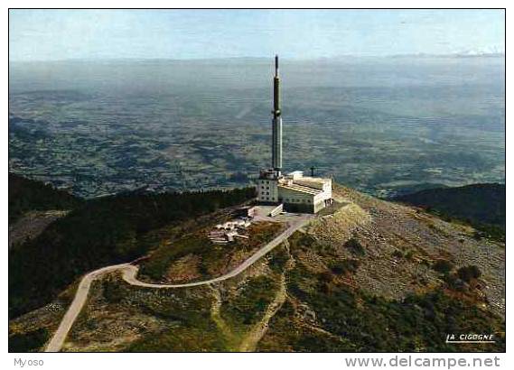 42 LE MONT PILAT Alt 1434m La Tour Dv Télévision Et Panorama Sur La Vallée Du Rhone A Droite Le Mont Blanc - Mont Pilat