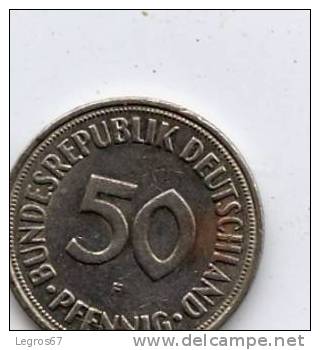 ALLEMAGNE 50 PFENNIG 1950 F - 50 Pfennig