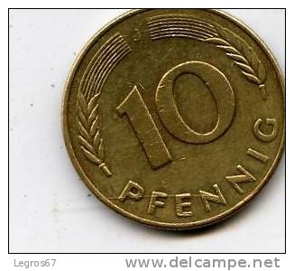 ALLEMAGNE 10 PFENNIG 1978 J - 10 Pfennig