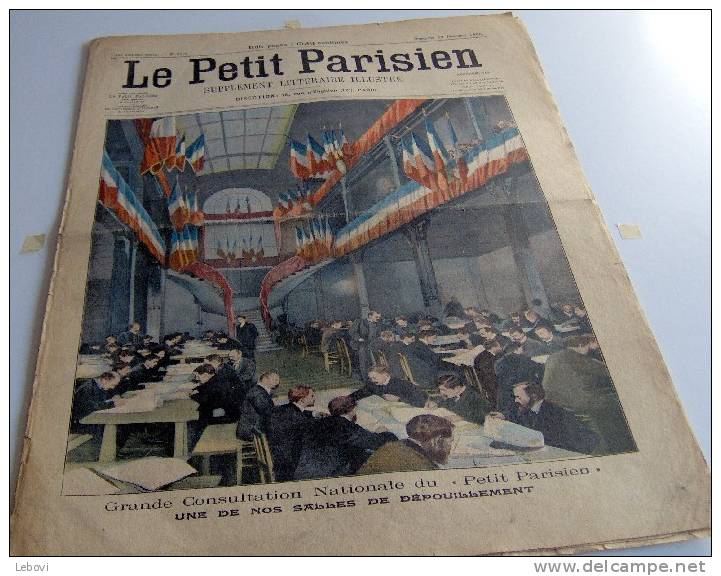 "Le Petit Parisien - Supplément Littéraire Illustré" N° 933 Du 23/12/1906 (Grande Consultation Nationale Du Pt Parisien) - Le Petit Parisien