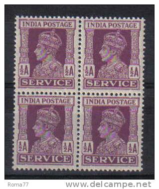 G1422 - INDIA , Servizio 1/2 Anna In Quartina  *** - 1911-35 King George V