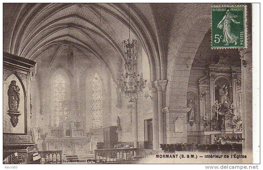 77 MORMANT Intérieur De L´eglise - Mormant