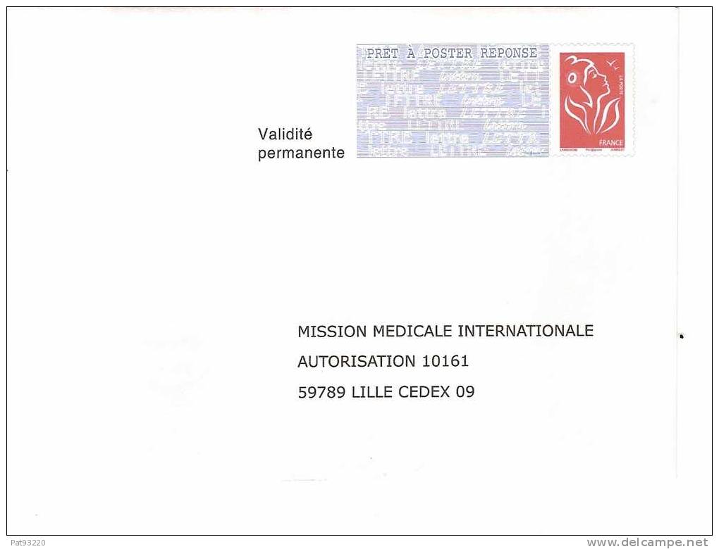 REPIQUAGE LAMOUCHE / PAP-réponse 10161 / Mission Médicale Internationale N° 06 P 474/ Petit  Format Non Circulé/lot C - PAP: Aufdrucke/Lamouche