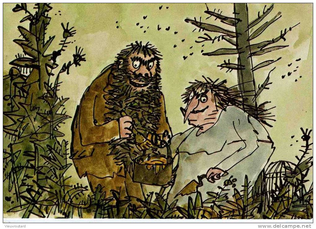 CPSM.  LES DEUX GREDINS ..... ILLUSTRATION QUENTIN BLAKE. - Quentin