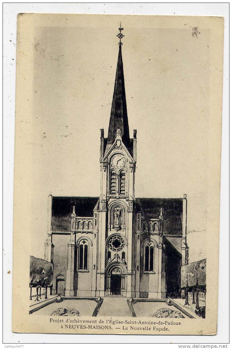 P5 - NEUVES-MAISONS - Projet D'achèvement De L'église Saint-Antoine-de-Padoue - La Nouvelle Façade - Neuves Maisons