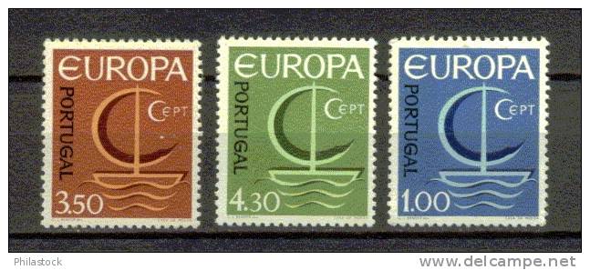 EUROPA PORTUGAL N° 993 à 995 ** - 1966