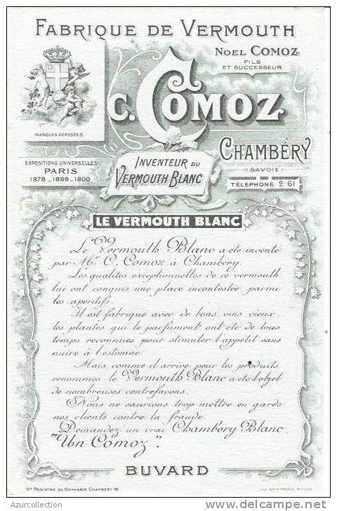 VERMOUTH COMOZ . CHAMBERY - Schnaps & Bier